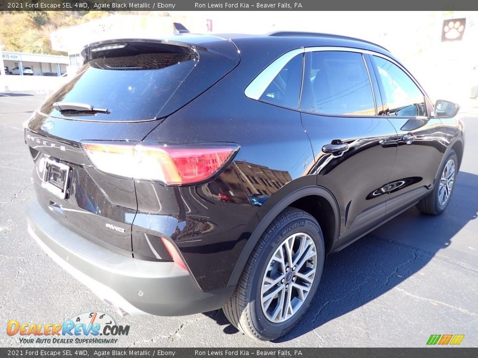 2021 Ford Escape SEL 4WD Agate Black Metallic / Ebony Photo #2