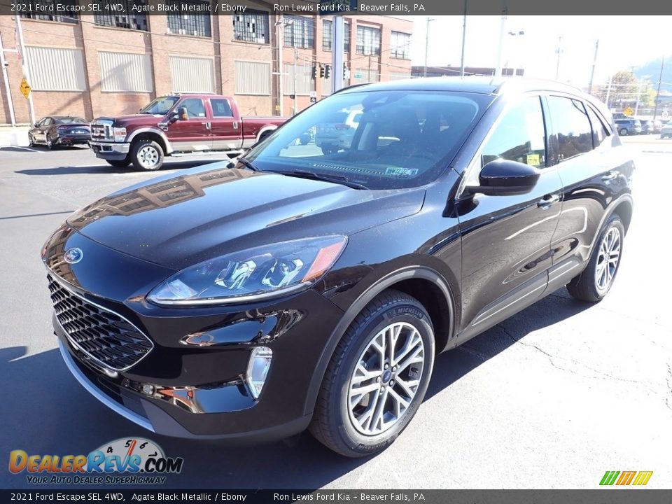 2021 Ford Escape SEL 4WD Agate Black Metallic / Ebony Photo #7