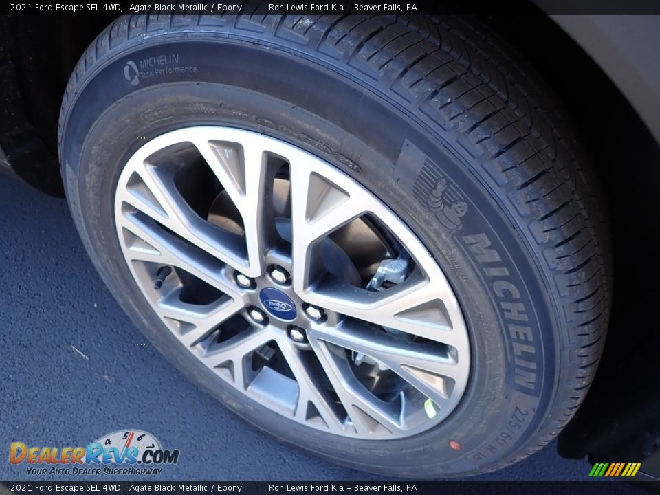 2021 Ford Escape SEL 4WD Agate Black Metallic / Ebony Photo #10