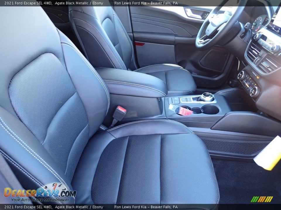 2021 Ford Escape SEL 4WD Agate Black Metallic / Ebony Photo #11