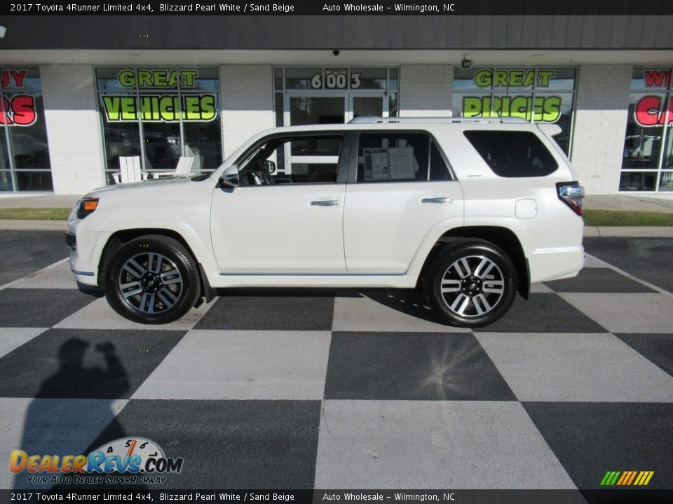 2017 Toyota 4Runner Limited 4x4 Blizzard Pearl White / Sand Beige Photo #1