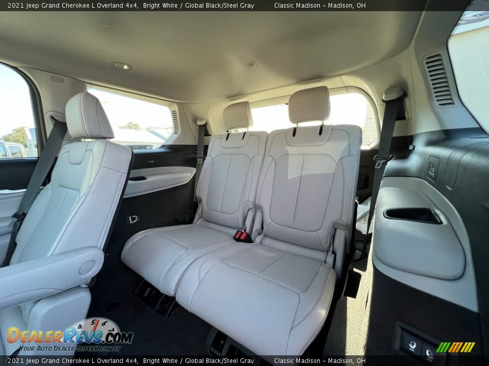 2021 Jeep Grand Cherokee L Overland 4x4 Bright White / Global Black/Steel Gray Photo #4