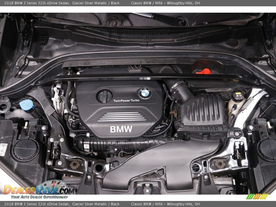 2018 BMW 3 Series 320i xDrive Sedan Glacier Silver Metallic / Black Photo #21