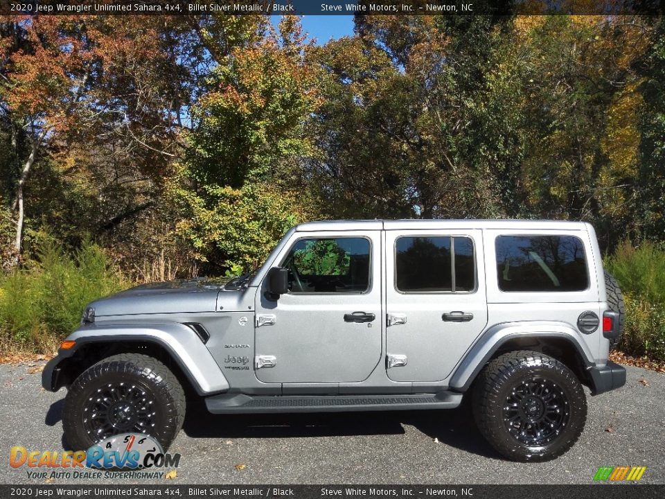 2020 Jeep Wrangler Unlimited Sahara 4x4 Billet Silver Metallic / Black Photo #1