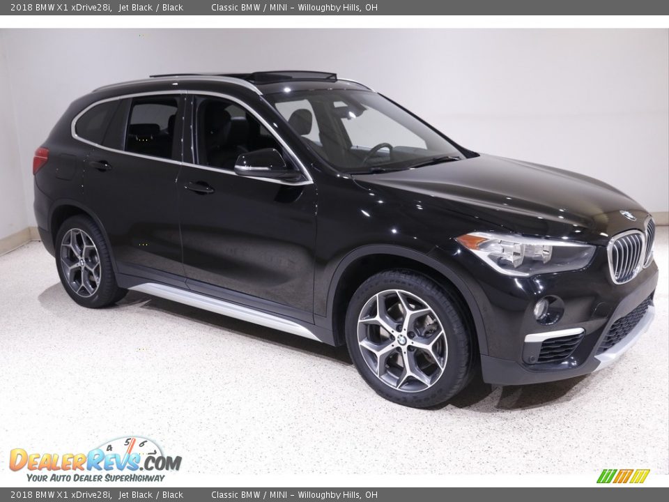 2018 BMW X1 xDrive28i Jet Black / Black Photo #1