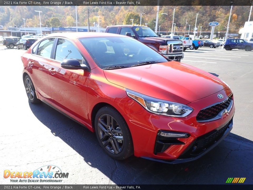 Fire Orange 2021 Kia Forte GT-Line Photo #9