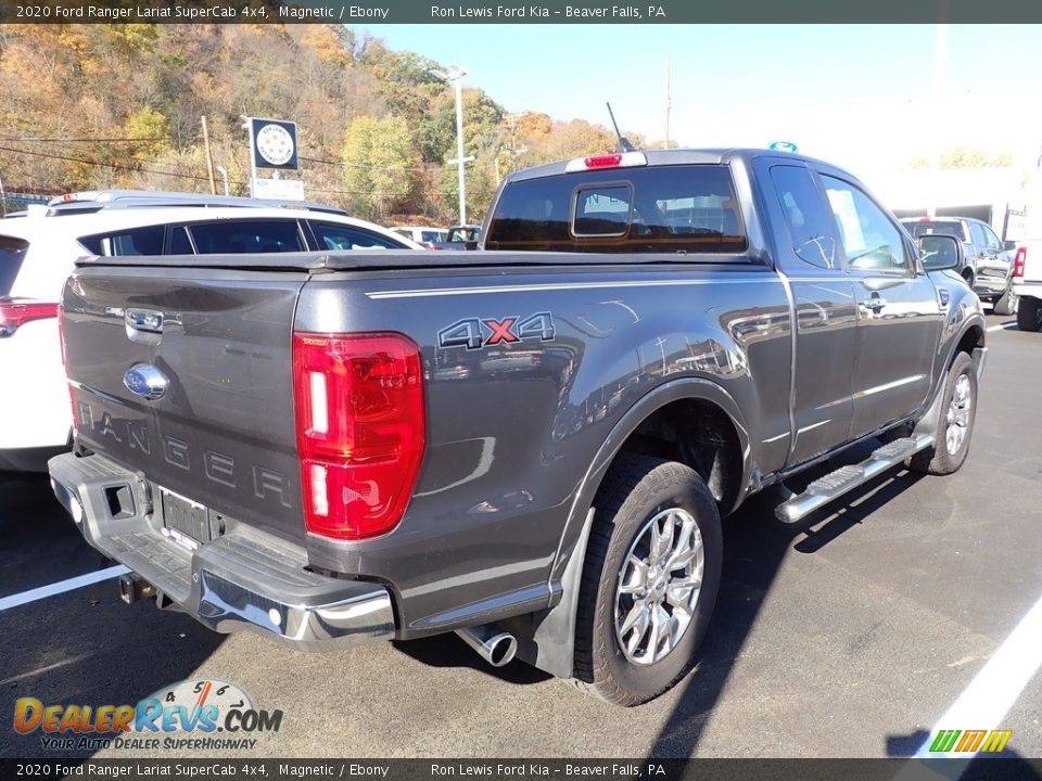 2020 Ford Ranger Lariat SuperCab 4x4 Magnetic / Ebony Photo #2
