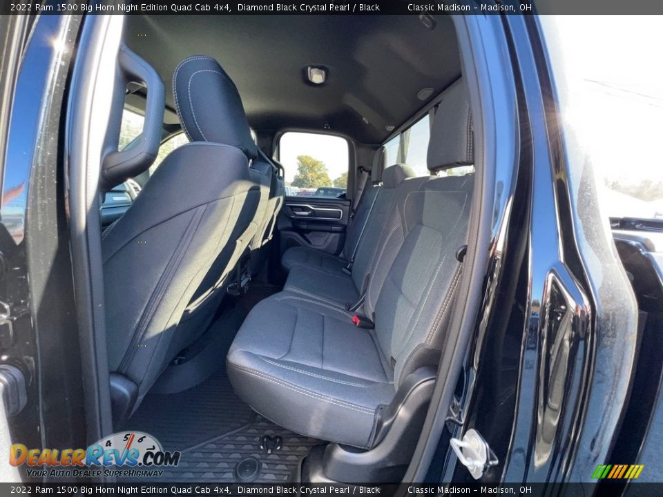 Rear Seat of 2022 Ram 1500 Big Horn Night Edition Quad Cab 4x4 Photo #3