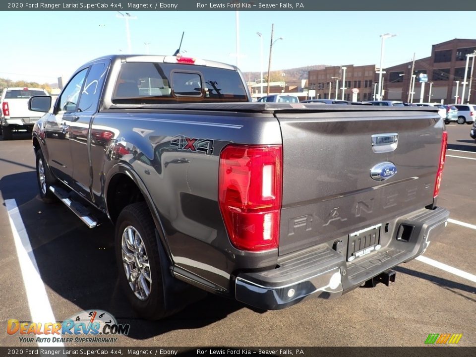 2020 Ford Ranger Lariat SuperCab 4x4 Magnetic / Ebony Photo #4