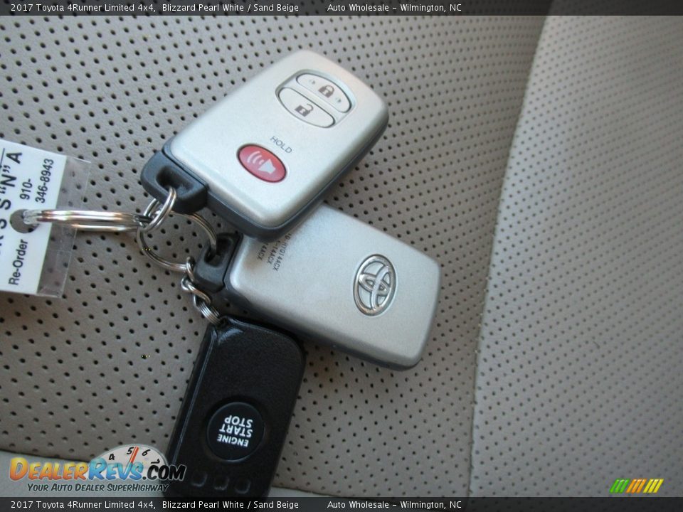 2017 Toyota 4Runner Limited 4x4 Blizzard Pearl White / Sand Beige Photo #20