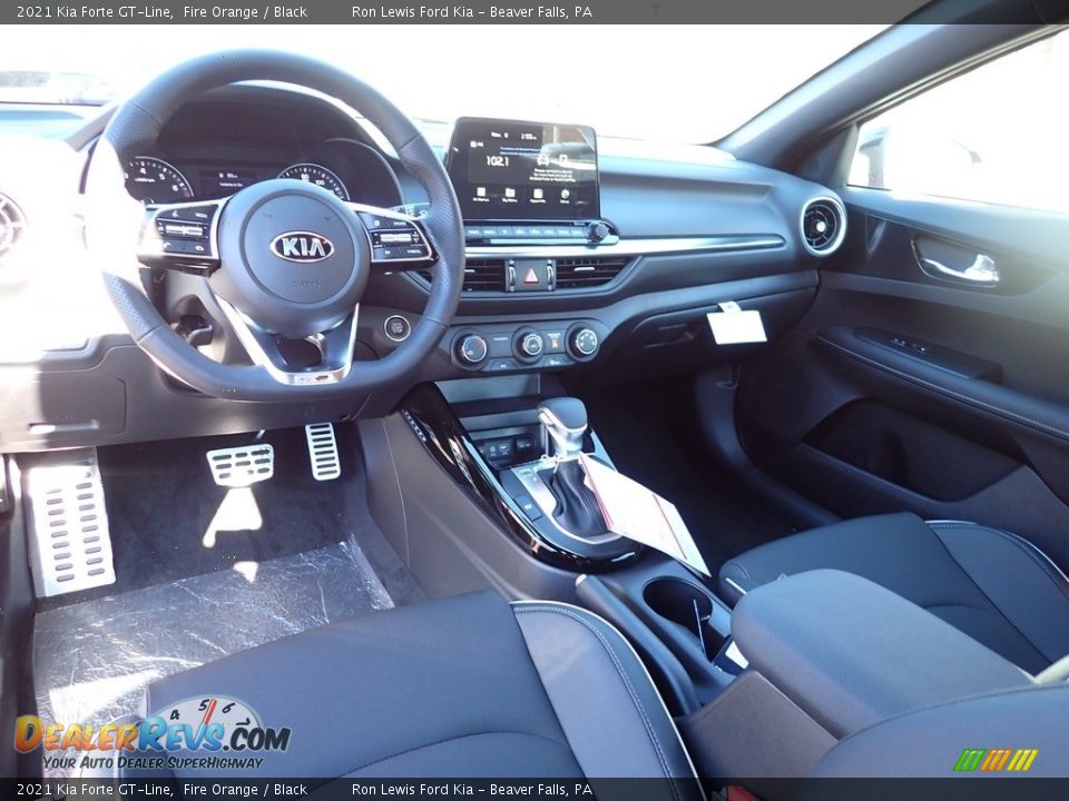 Black Interior - 2021 Kia Forte GT-Line Photo #15