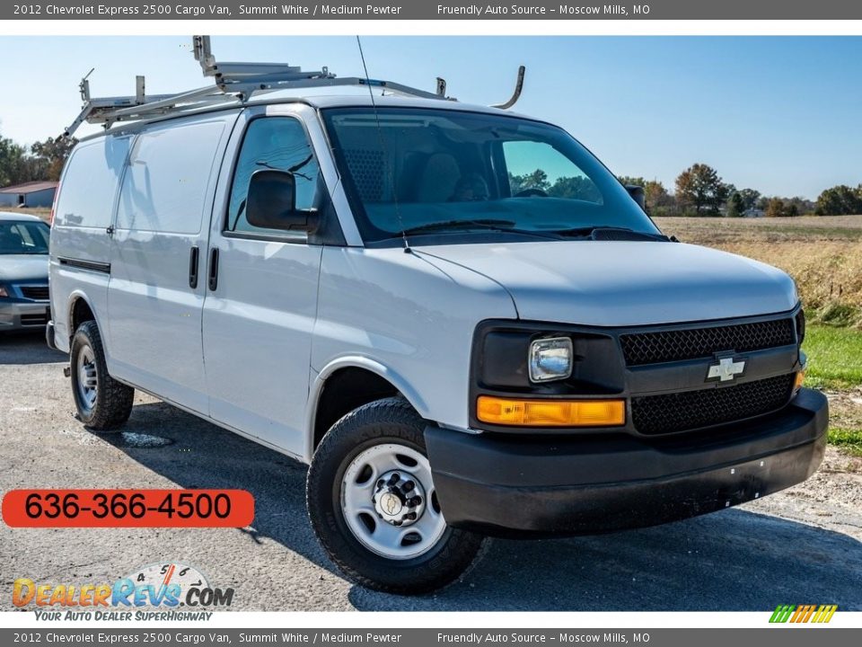 2012 Chevrolet Express 2500 Cargo Van Summit White / Medium Pewter Photo #1