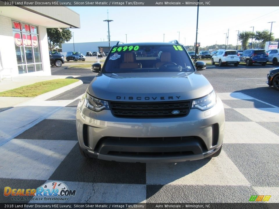2018 Land Rover Discovery HSE Luxury Silicon Silver Metallic / Vintage Tan/Ebony Photo #2