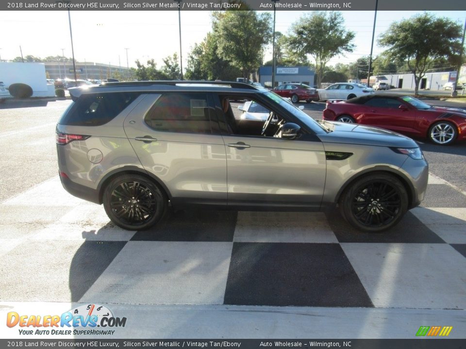 2018 Land Rover Discovery HSE Luxury Silicon Silver Metallic / Vintage Tan/Ebony Photo #3