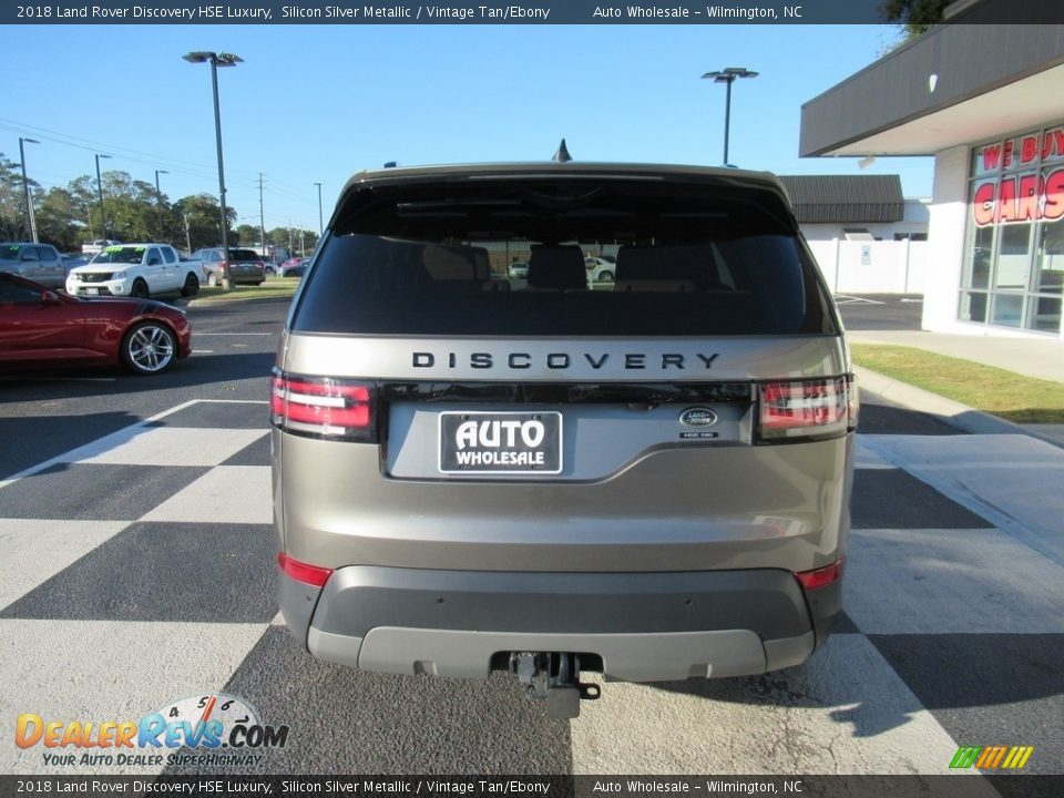 2018 Land Rover Discovery HSE Luxury Silicon Silver Metallic / Vintage Tan/Ebony Photo #4