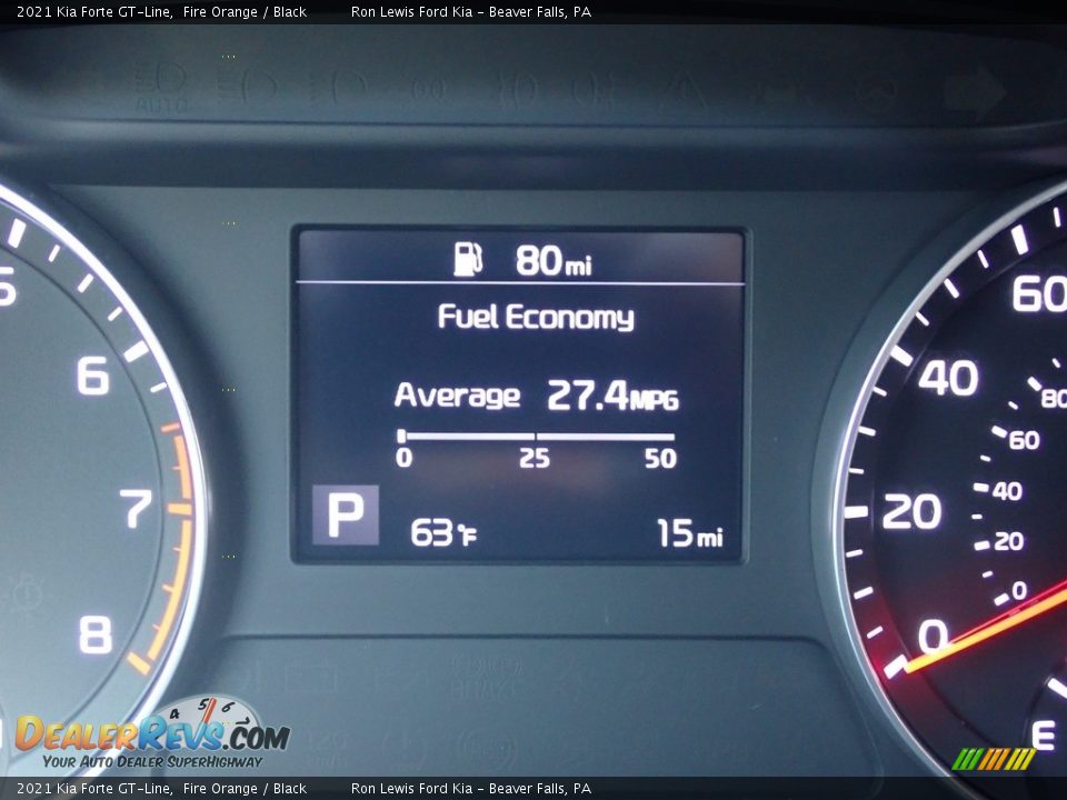 2021 Kia Forte GT-Line Fire Orange / Black Photo #19