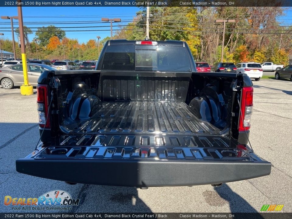 2022 Ram 1500 Big Horn Night Edition Quad Cab 4x4 Diamond Black Crystal Pearl / Black Photo #11