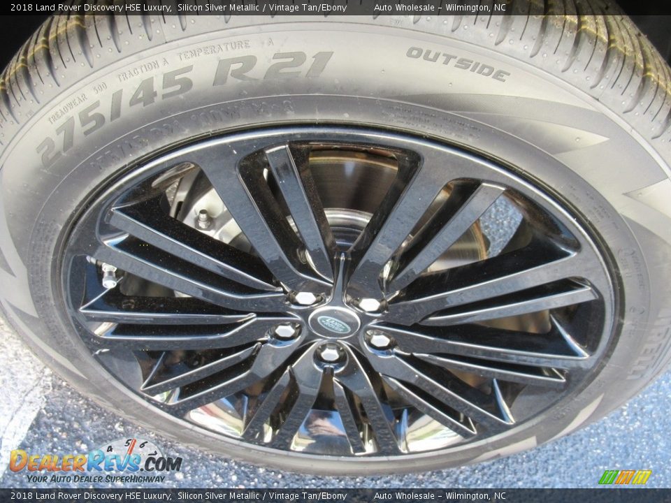 2018 Land Rover Discovery HSE Luxury Silicon Silver Metallic / Vintage Tan/Ebony Photo #7