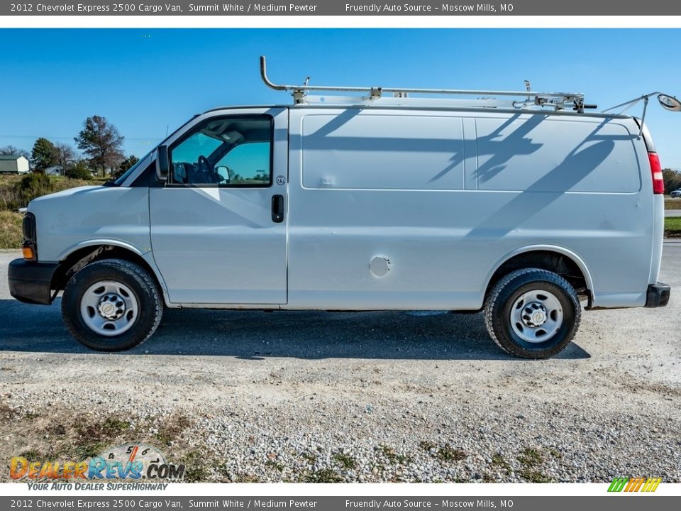 2012 Chevrolet Express 2500 Cargo Van Summit White / Medium Pewter Photo #7