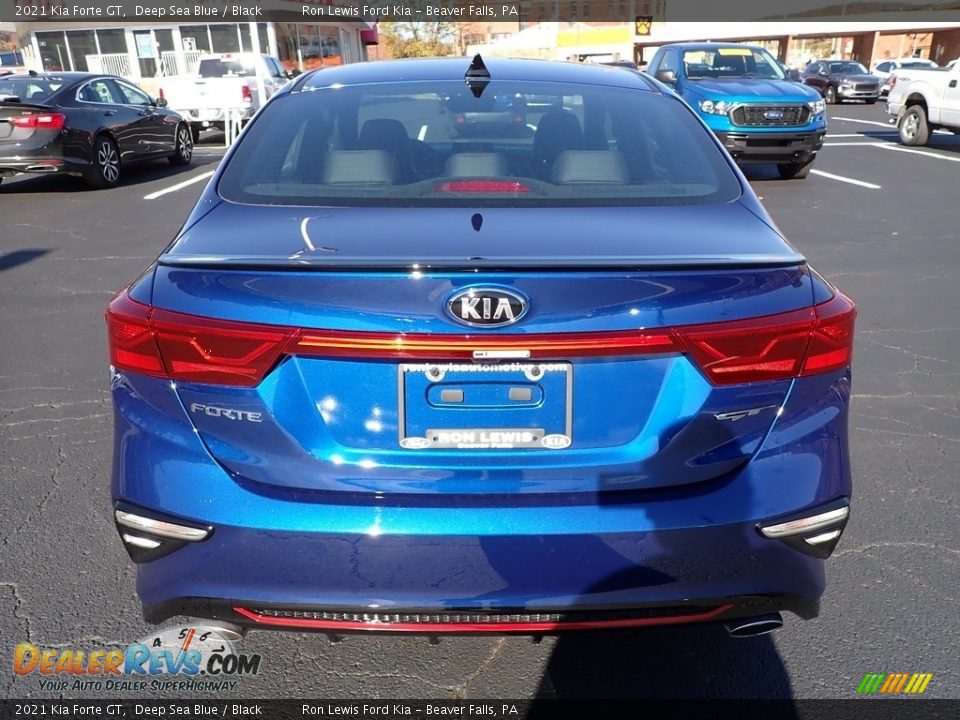 2021 Kia Forte GT Deep Sea Blue / Black Photo #3