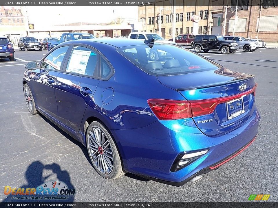 2021 Kia Forte GT Deep Sea Blue / Black Photo #5