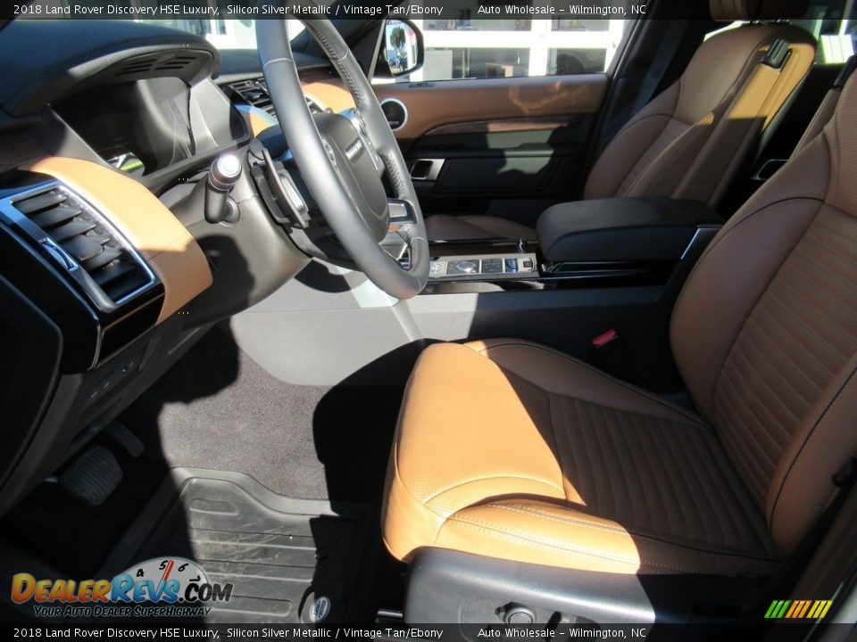 2018 Land Rover Discovery HSE Luxury Silicon Silver Metallic / Vintage Tan/Ebony Photo #10