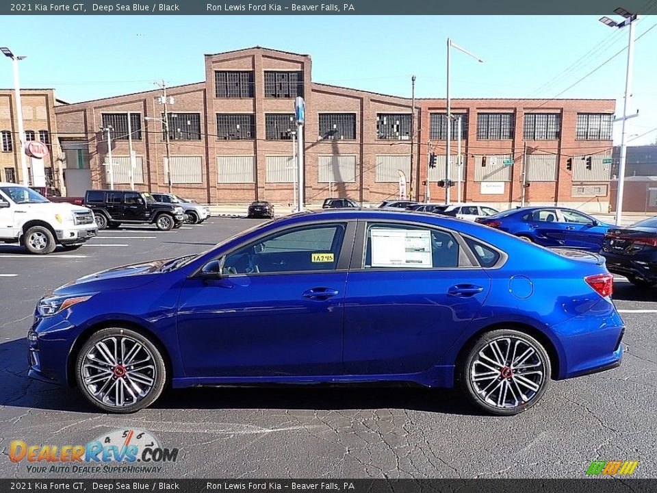 Deep Sea Blue 2021 Kia Forte GT Photo #6