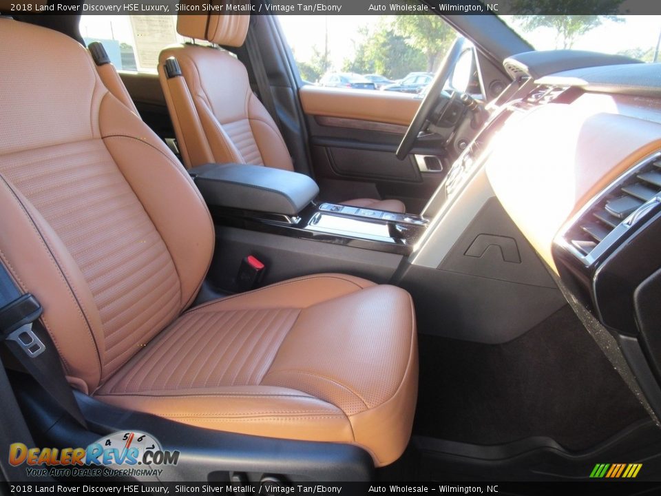 2018 Land Rover Discovery HSE Luxury Silicon Silver Metallic / Vintage Tan/Ebony Photo #13