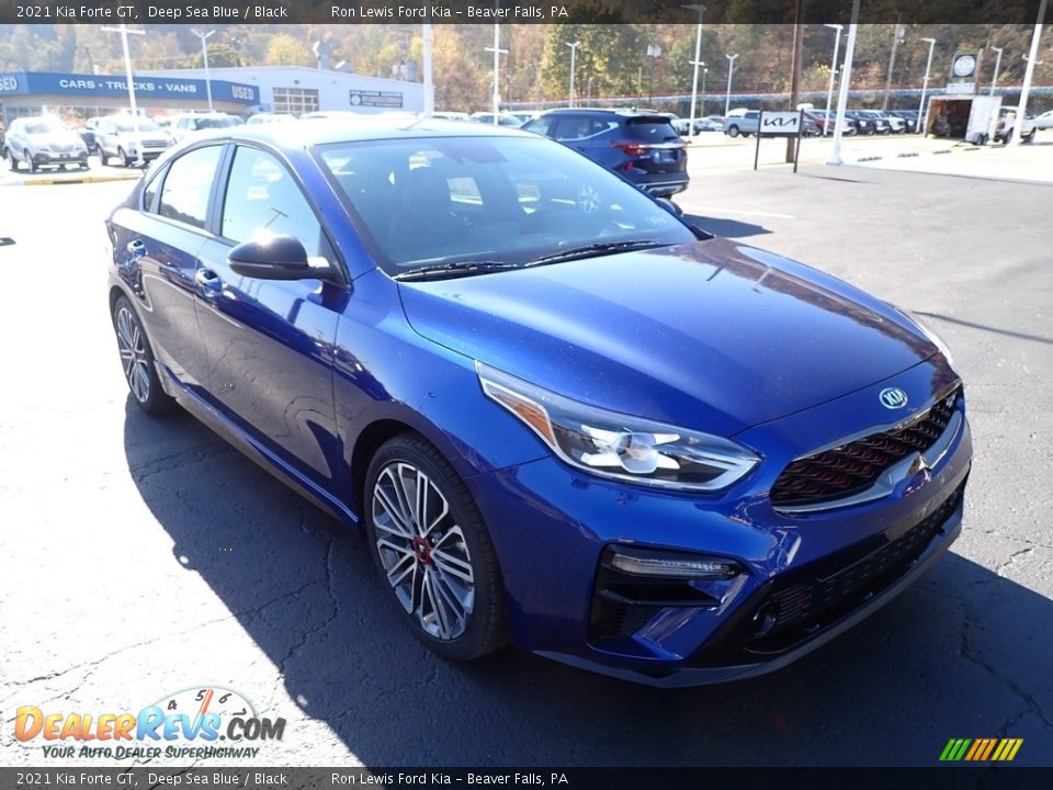 2021 Kia Forte GT Deep Sea Blue / Black Photo #9