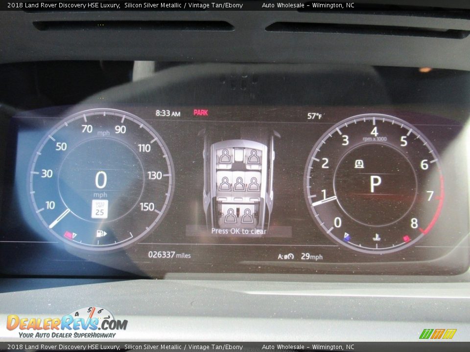 2018 Land Rover Discovery HSE Luxury Silicon Silver Metallic / Vintage Tan/Ebony Photo #16