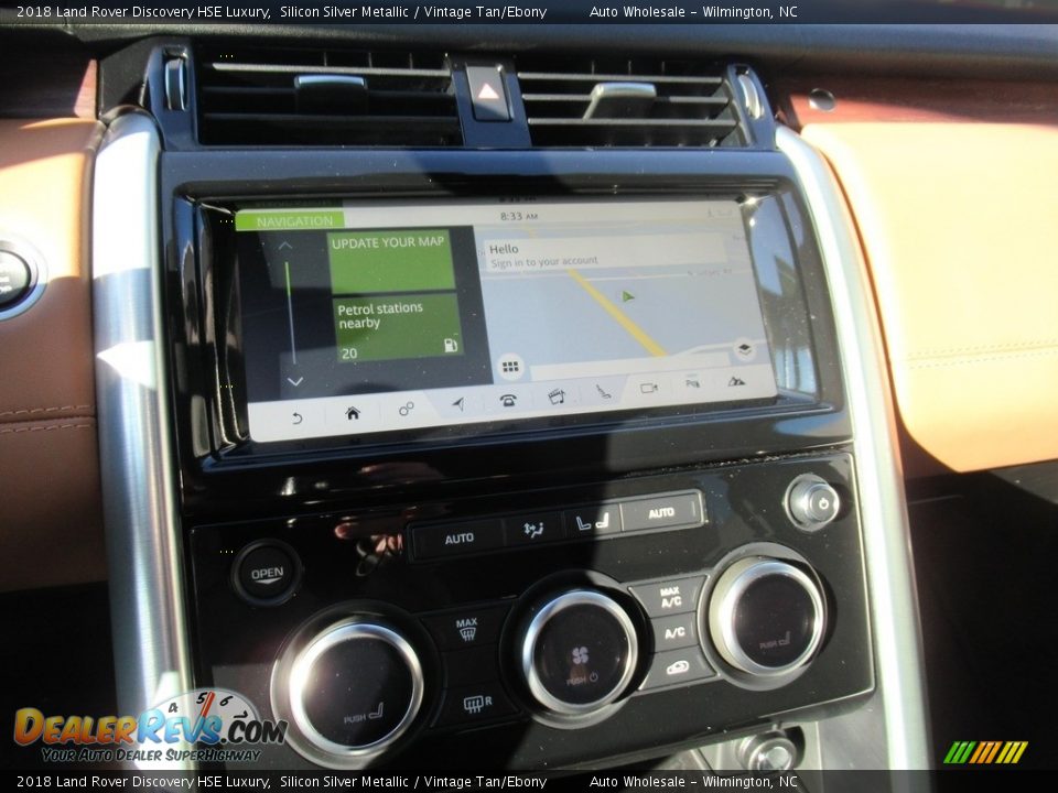 2018 Land Rover Discovery HSE Luxury Silicon Silver Metallic / Vintage Tan/Ebony Photo #17