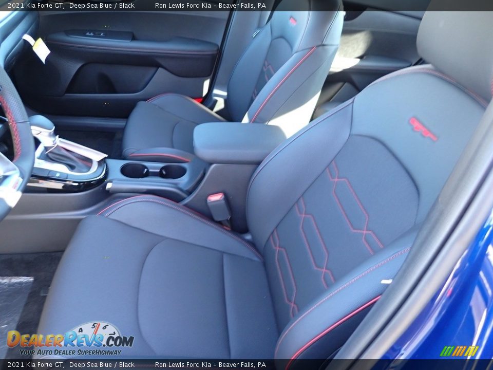Black Interior - 2021 Kia Forte GT Photo #13