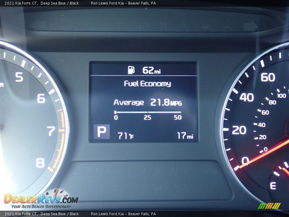 2021 Kia Forte GT Deep Sea Blue / Black Photo #19