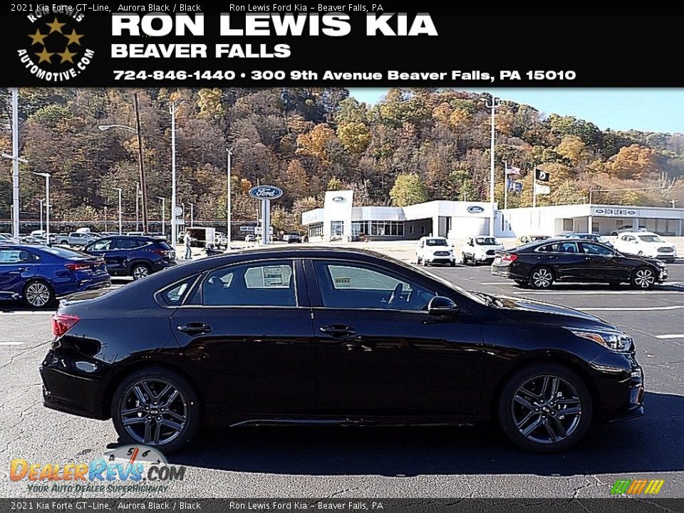 2021 Kia Forte GT-Line Aurora Black / Black Photo #1