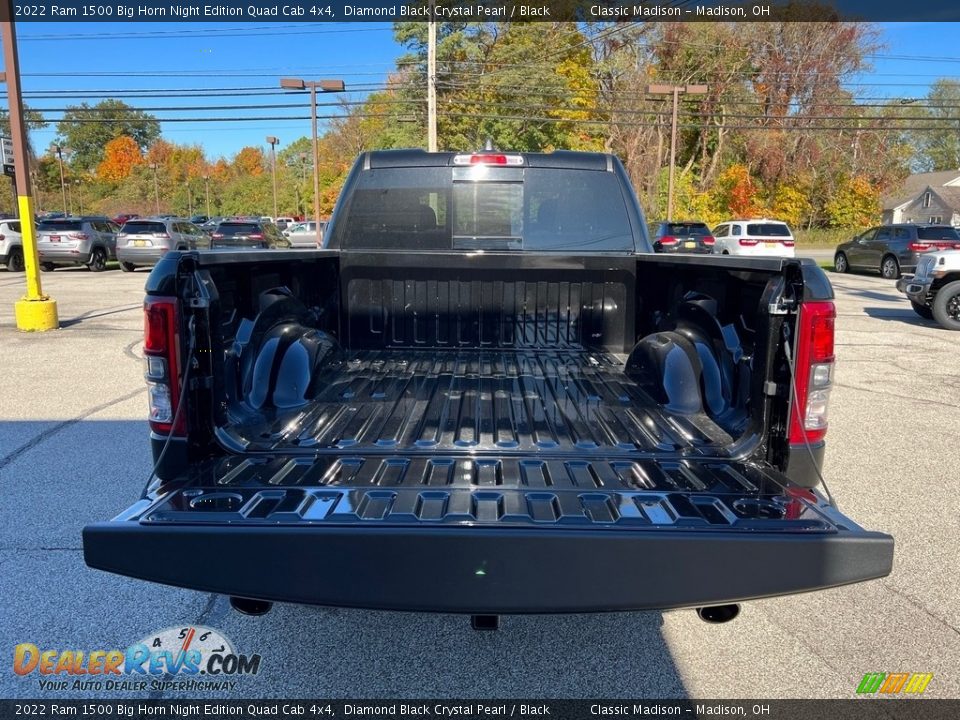 2022 Ram 1500 Big Horn Night Edition Quad Cab 4x4 Diamond Black Crystal Pearl / Black Photo #11