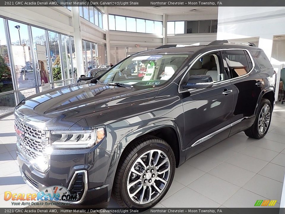 2021 GMC Acadia Denali AWD Hunter Metallic / Dark Galvanized/Light Shale Photo #1