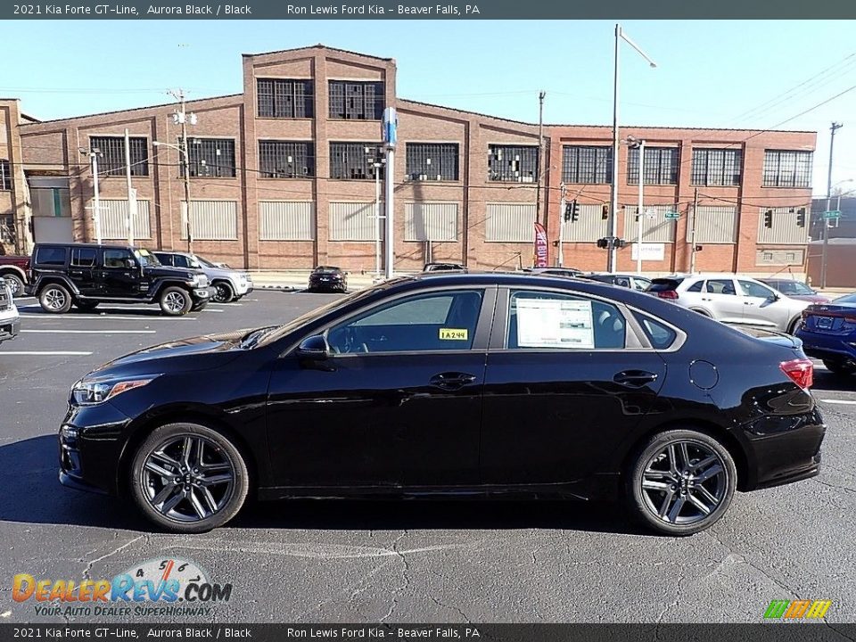 2021 Kia Forte GT-Line Aurora Black / Black Photo #6