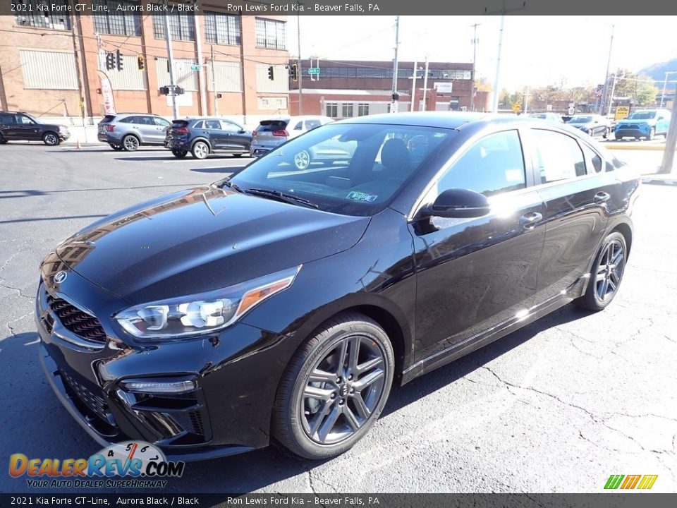 2021 Kia Forte GT-Line Aurora Black / Black Photo #7