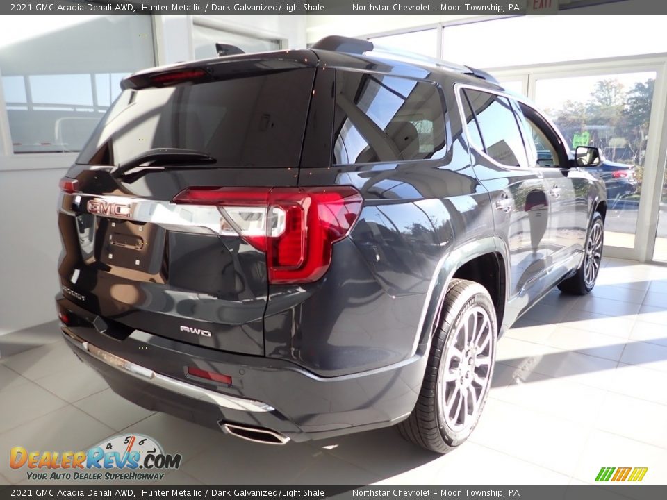 2021 GMC Acadia Denali AWD Hunter Metallic / Dark Galvanized/Light Shale Photo #5