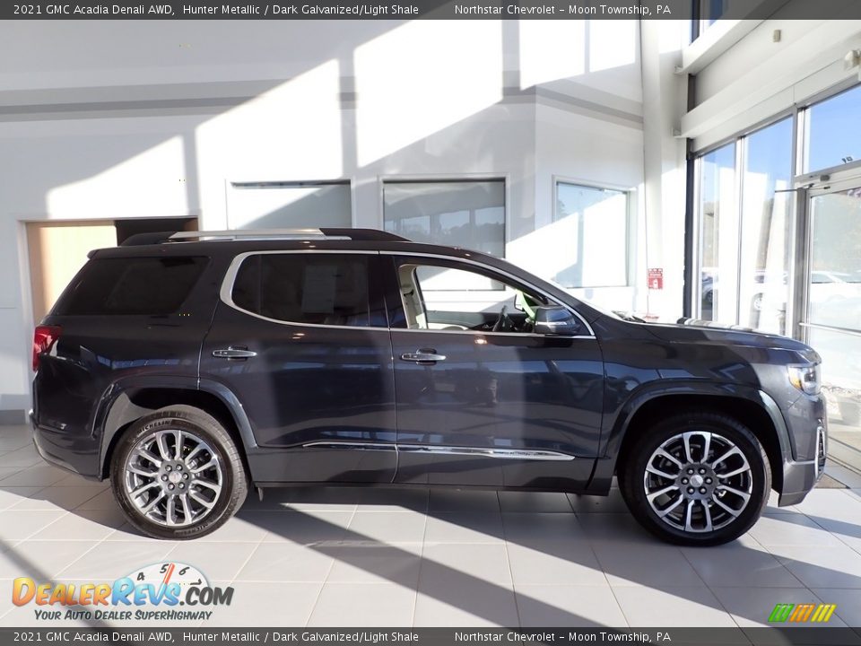 2021 GMC Acadia Denali AWD Hunter Metallic / Dark Galvanized/Light Shale Photo #6