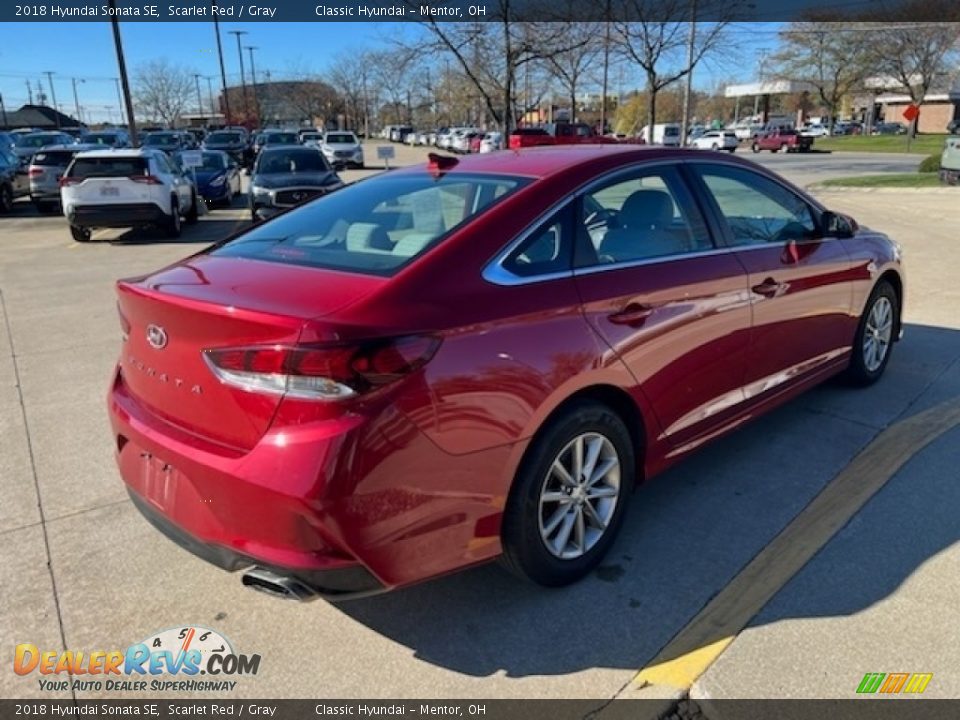 2018 Hyundai Sonata SE Scarlet Red / Gray Photo #2