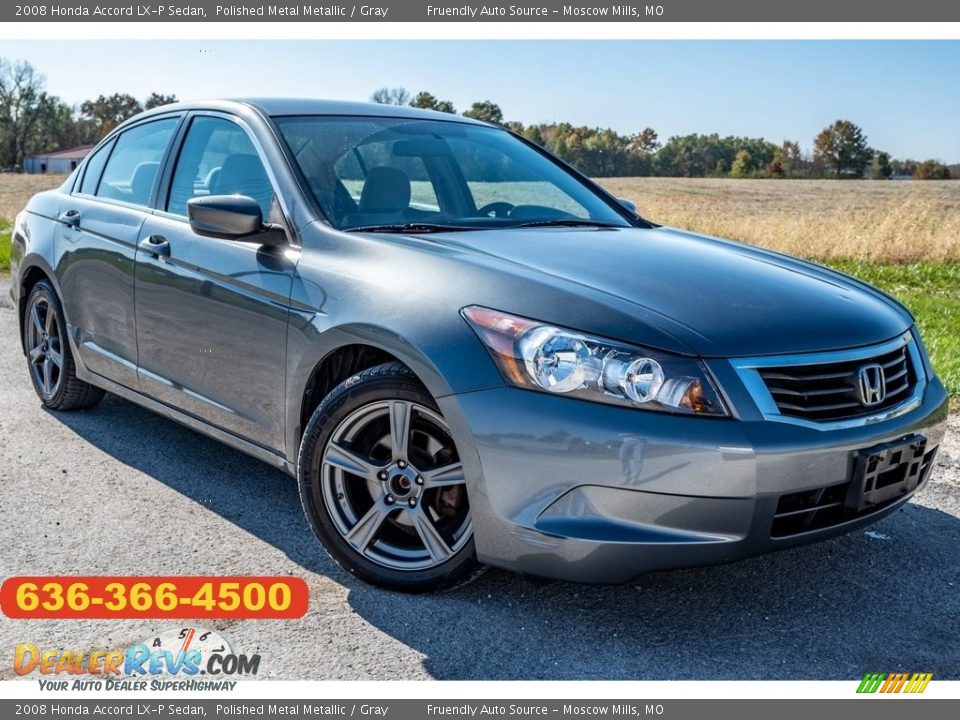 2008 Honda Accord LX-P Sedan Polished Metal Metallic / Gray Photo #1