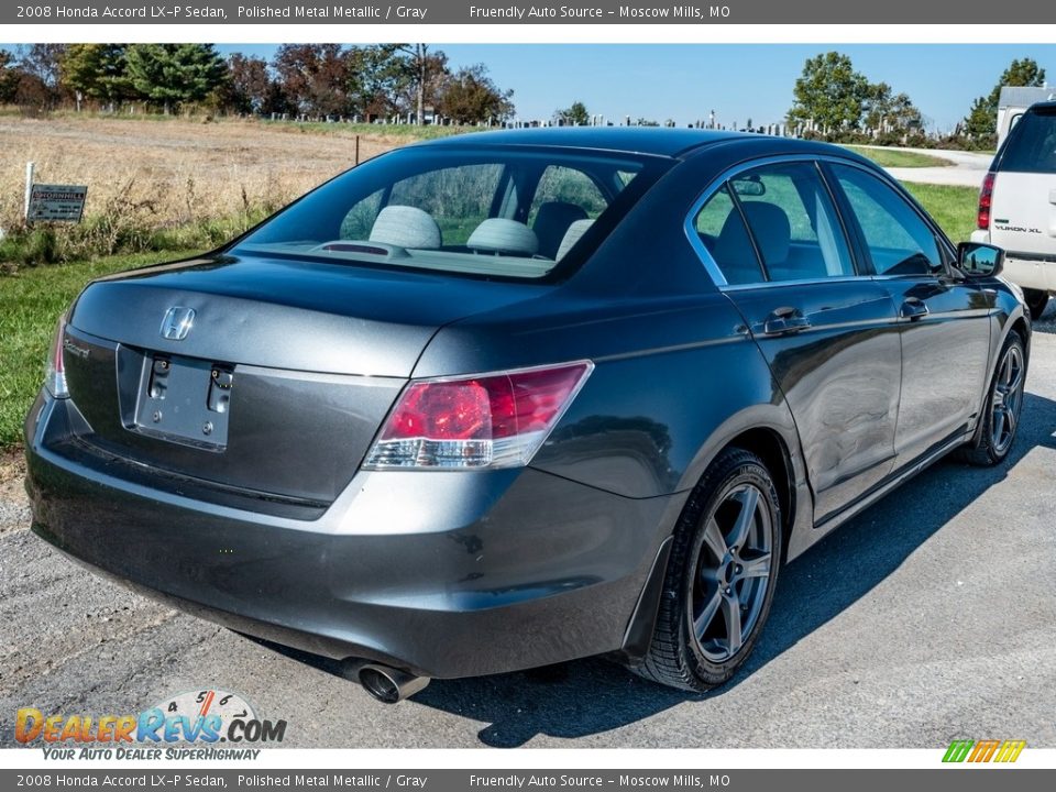 2008 Honda Accord LX-P Sedan Polished Metal Metallic / Gray Photo #3