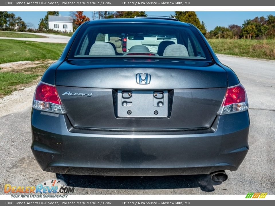 2008 Honda Accord LX-P Sedan Polished Metal Metallic / Gray Photo #4