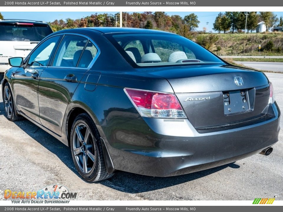 2008 Honda Accord LX-P Sedan Polished Metal Metallic / Gray Photo #5