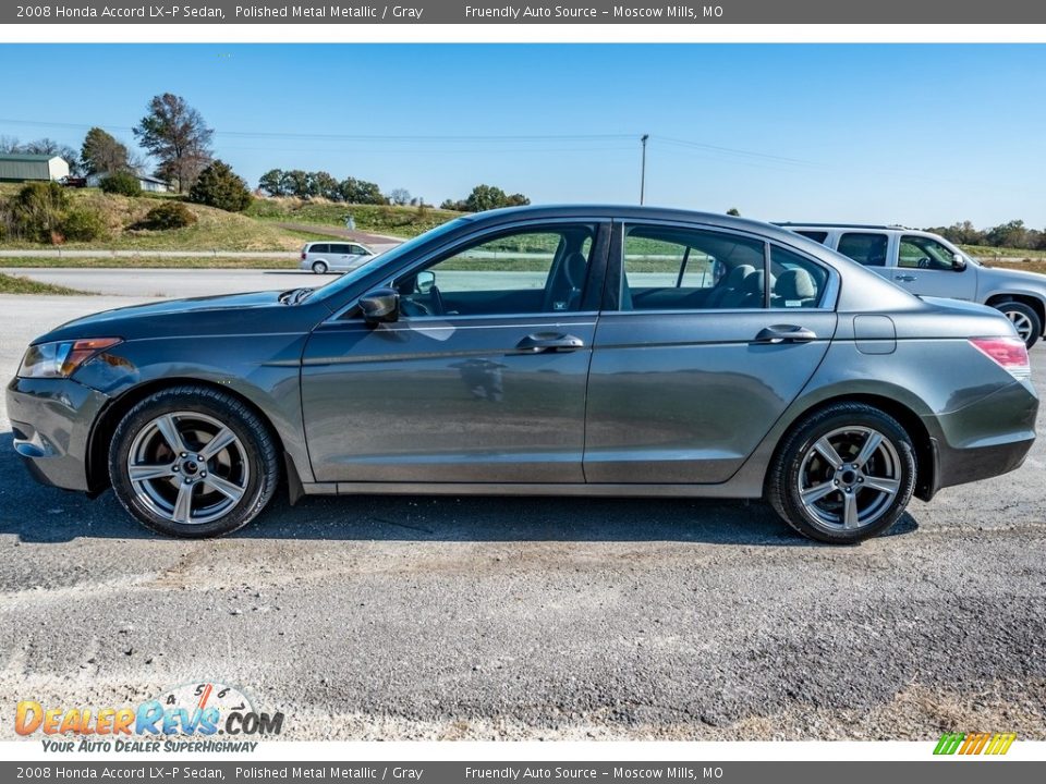 2008 Honda Accord LX-P Sedan Polished Metal Metallic / Gray Photo #6