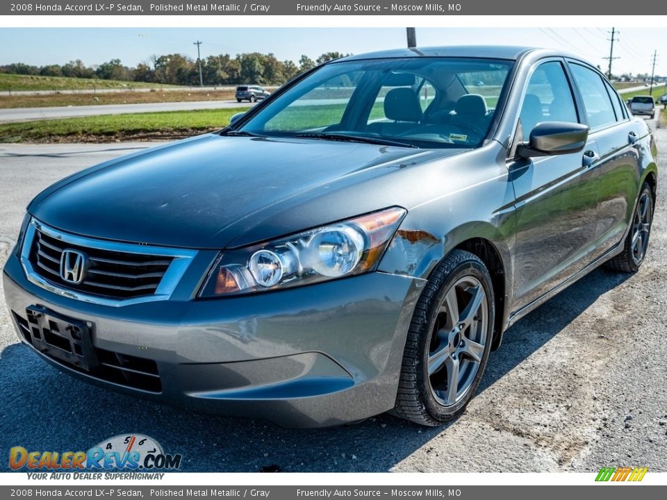 2008 Honda Accord LX-P Sedan Polished Metal Metallic / Gray Photo #7