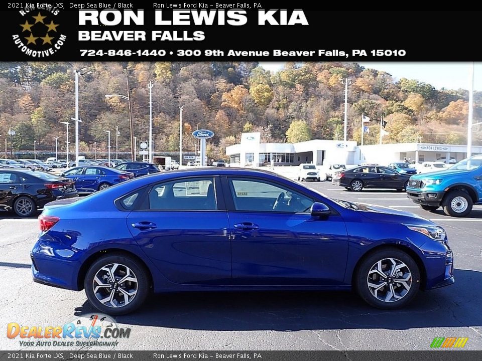 2021 Kia Forte LXS Deep Sea Blue / Black Photo #1