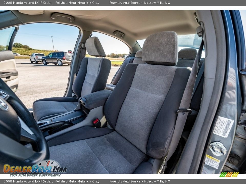 2008 Honda Accord LX-P Sedan Polished Metal Metallic / Gray Photo #9