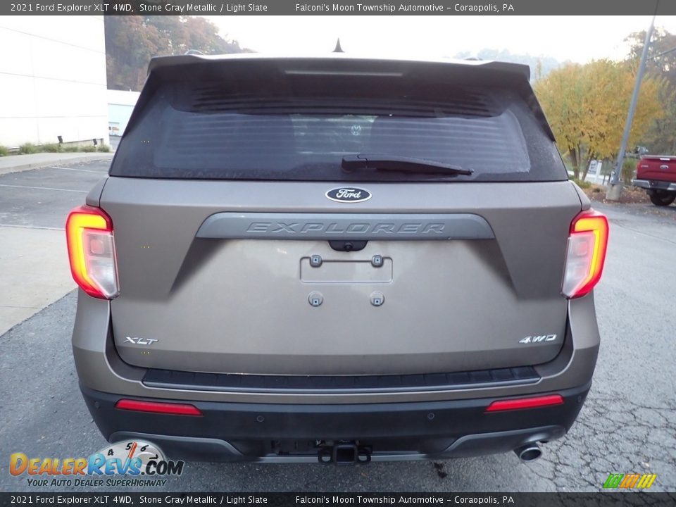 2021 Ford Explorer XLT 4WD Stone Gray Metallic / Light Slate Photo #3